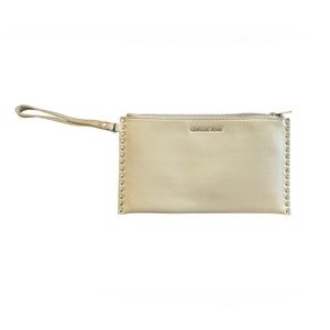 NWT Michael Kors Studded Wristlet Clutch Approximately 9.5”x5” • color: Cement